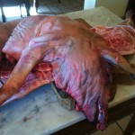 butchered pig