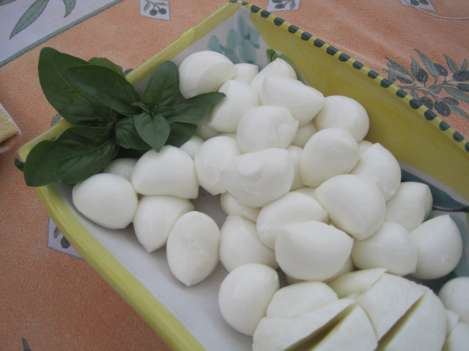 Mozzarella and Burrata, two of our favorite Italian cheeses